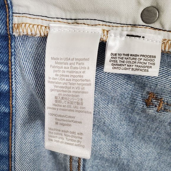 Rivet & Thread Womens Size 32 Jeans Madewell Denim High Rise Wide Leg 37x30 Ltd - Picture 9 of 14